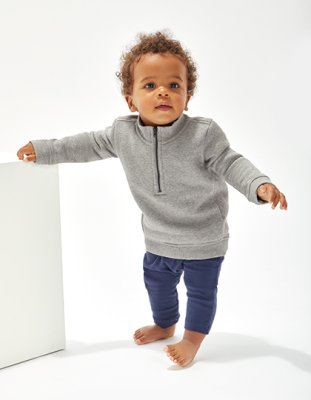 Baby Sweater Quarter Zip Babybugz BZ66